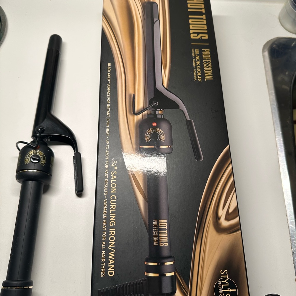 Hot Tools Professional Black and Gold Curling Iron